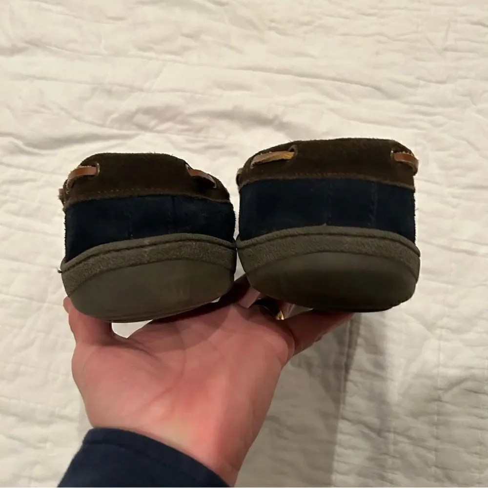 Clark’s men Sherman slippers EUC size 10 suede upper rubber bottoms